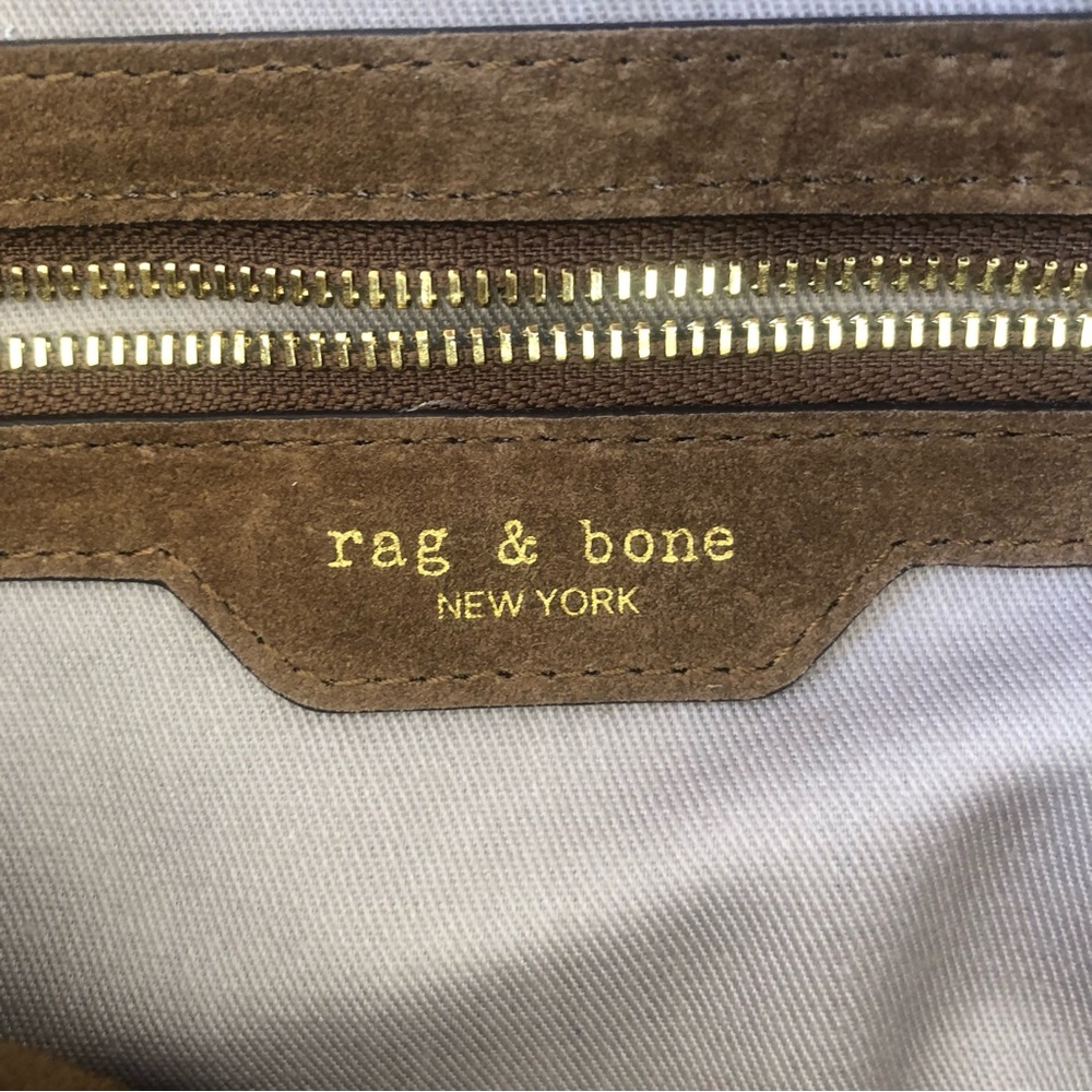 NEW $498 rag & bone Large Lexington Suede Tote in Golden Brown! - Picture 11 of 13